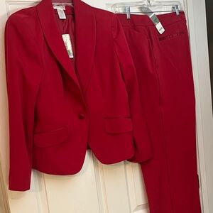 Worthington Red Pantsuit